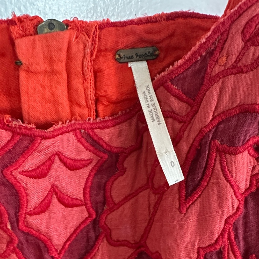 Free People Red Mini Dress - Picture 3 of 4